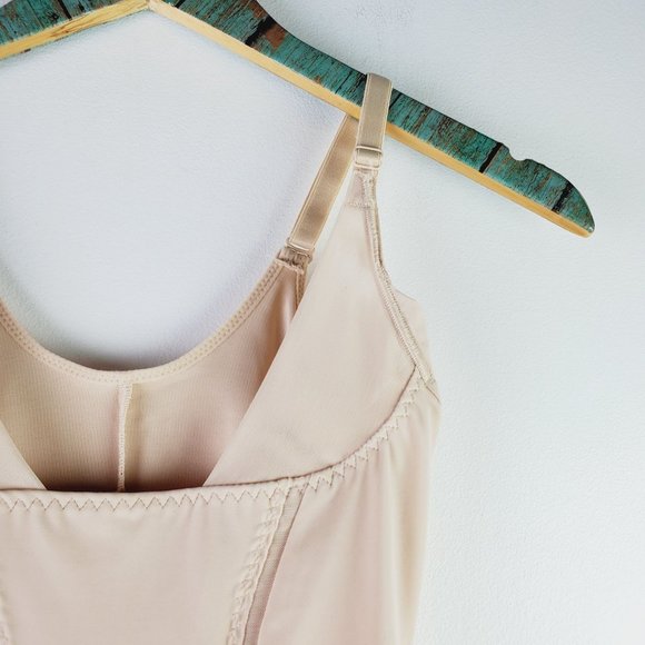 Maidenform Nude Bodysuit w/ Adjustable Crotch & Shoulder Straps Sz S - Picture 5 of 8